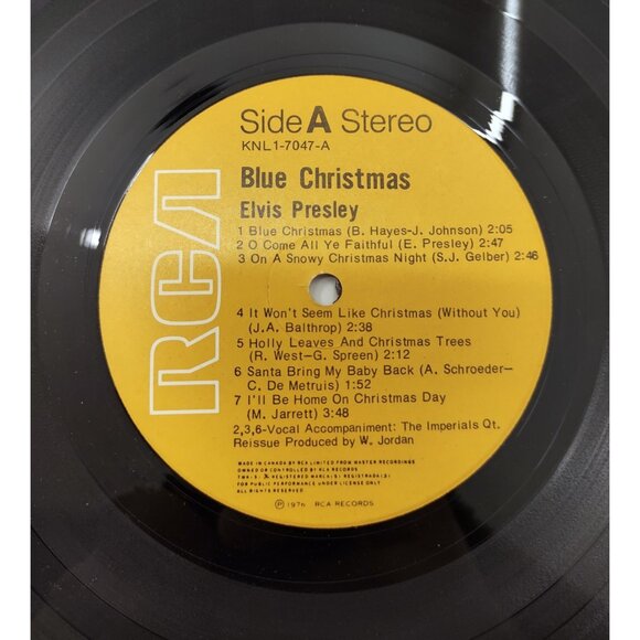 Elvis Presley – Blue Christmas Pure Gold KNL1-7047 Vinyl LP - Picture 7 of 9